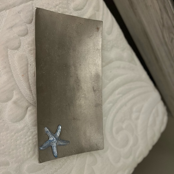 Seashell metal decorative tray - Picture 4 of 4